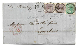 IB041/ INDIEN - Ex Cocanada (74) 1868, Michel 15 A (withourt WM) And 24 - 1858-79 Kronenkolonie