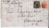 IB073/  INDIEN - Bombay 1860, Onforwarding Agency + London Paid, Via Marseiles - 1858-79 Crown Colony