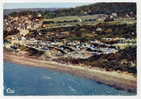 14 - VILLERVILLE - Vue Aérienne Le Camping Et La Plage - Bord Dentelé - Villerville