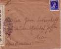 Lettre De Belgique Pour Nice, Avec Contrôle Postal  - Ouvert Par L'autorité Controle LLY 1032 - Autres & Non Classés