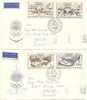 Grenoble Olympic Games Czechoslovakia / Ceskoslovensko/ CSSR-Israel 2 FDC Scott#1516-19 1968 - Winter 1968: Grenoble