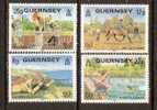 Guernsey 1981 International Year Of Disabled Persons, Handicaped, Sport Shooting, Swimming 4v MNH # 2615 - Behinderungen