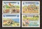 Guernsey 1981 International Year Of Disabled Persons, Handicaped, Sport Shooting, Swimming 4v MNH # 2615 - Handicap