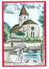 21 MIREBEAU - Eglise  - Illustration Yves Ducourtioux - Mirebeau