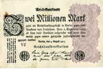 Allemagne Germany 2 Millionen Mark 9 August 1923 P104a - 2 Millionen Mark