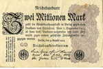 Allemagne Germany 2 Millionen Mark 9 August 1923 P104a - 2 Mio. Mark