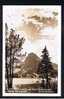 Real Photo Postcard Mt. Rockwell & Two Medicine Lake Glacier National Park Montana USA - Ref 290 - Sonstige & Ohne Zuordnung