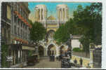 H 631 /  CPSM  NICE   (06)   EGLISE NOTRE DAME (automobile) - Transport (road) - Car, Bus, Tramway