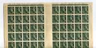 - FRANCE PAIX DE LAURENS . FEUILLE DE 100 TIMBRES . 2c PAIX DE LAURENS . DATEE 22.12.38 - Feuilles Complètes