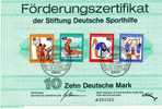 Sportzertifikat 1976 Jugend Trainiert Für Olympia Sporthilfe BRD ** Plus O 882/5 + Zf. 9 SST 25€ Document Of Germany - Pallacanestro