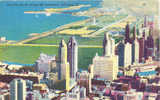 Looking South Along The Lakefront, Chicago IL. 1958 Bensenville Postmark - Chicago