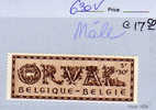 Orval 1943   630V1 Le Mâle (teaureau En Place D´un Boeuf)    Neuf ++ Cote 17,50 E - Andere & Zonder Classificatie