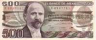 MEXIQUE   500 Pesos  Daté Du 07-08-1984   Pick 79b     ***** QUALITE  XF ***** - Mexiko