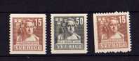 281/282+281a**  Sculpteur Sergel, 1940 ++  Postfrich ++ Cote 63 E - Ongebruikt