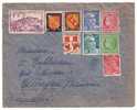 FRANCE - Lettre Pour L'Allemagne 1947 - Dallay 556,685,686,750,765,766,768,789,852 Cote 15,5€ - Briefe U. Dokumente