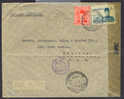 Egypt Cairo Double Censor 1944 Cover To New York United States Of America Department 24 & Examiner 7669 - Cartas & Documentos