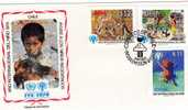 UNICEF Kindertag 1979 Chile 913/5A+ Spezial-Bl. 915B FDC 57€ Zeichnungen Von Kindern UNICEF Art Cover Sheet Bf Childrens - UNICEF