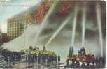 High Pressure In Action Brandweer, Pompiers, Firemen, 1912 New York Vs Beveren - Pompieri