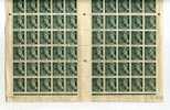 - FRANCE N°405 Y T . FEUILLE DE 100 TIMBRES . 2c MERCURE . DATEE 22.12.38 - Full Sheets