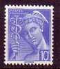 M2655 - FRANCE Yv N°546 * - 1938-42 Mercurius