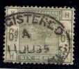 GB YV.85     Gibb 194  Six Pence  Green K-H       Very Fine Cancel  11 June 95  = 200 £ Cat Value 2003 - Used Stamps