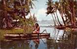 TOM - Retour De La Pêche - Return From Fishing - CPSM Photo Sounam [Tahiti - Pirogue - Dugout - Pirog] - Tahiti