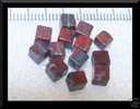 10 Perles Cubes En Jaspe Pop 4x4mm - Parels