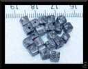 10 Perles Cubes En Jaspe Fossile 4x4mm - Perles