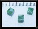 10 Perles Cubes En Agate Mousse 4x4mm - Parels