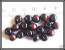 100 Perles En Bois Café Env. 7x8mm Trou Env. 3mm - Perlen