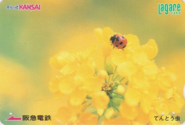 Carte Prépayée JAPON - ANIMAL - Insecte - COCCINELLE - LADYBIRD JAPAN Prepaid Lagare Card - MARIENKÄFER - 13 - Ladybugs