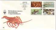 Jolie FDC 1er Jour SWA Afrique Du Sud  Lüderitz Obl CAD 23-11-1983 Rock Lobster Industry 4 Tp Pêche Langoustine Crustacé - Altri & Non Classificati