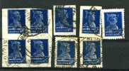 Sowjetunion Mi.N° 234 Oder 280 Gestempelt 9 Stück 1 Viererblock Und 3 Gezähnte Marken - Used Stamps