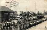 03 - ALLIER - LAPALISSE - EMBARQUEMENT Des BESTIAUX Un JOUR De FOIRE - CHEMIN De FER - LA  GARE - TRAIN - LOCOMOTIVE - Lapalisse