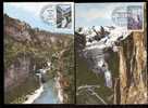 LOT 4 CARTES MAX-  TTB- THEME : TUNNEL - GORGES DU TARN -ECOLES .- Dates Visibles Aux Scans. - Collections, Lots & Séries