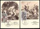 LOT 4 CARTES MAX-  TTB- THEME : HISTOIRE - ROIS- RATTACHEMENTS- .- Dates Visibles Aux Scans. - Collections, Lots & Séries