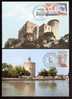 LOT 4 CARTES MAX-  TTB- THEME : CHATEAUX -TOURS - PALAIS.- Dates Visibles Aux Scans. - Lots & Serien