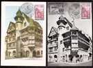 LOT 4 CARTES MAX-  TTB- THEME :VEILLES MAISONS- TOURS- .- Dates Visibles Aux Scans. - Collections, Lots & Series