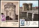 LOT 4 CARTES MAX-  TTB- THEME : Tours MAISONS- MONUMENT.- Dates Visibles Aux Scans. - Collections, Lots & Series