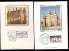 LOT 4 CARTES MAX-  TTB- THEME : CHATEAUX DE FRANCE.- Dates Visibles Aux Scans. - Collections, Lots & Séries