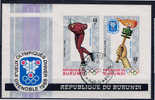 BU Burundi 1968 Mi 393-94B Bl. 26B Winterolympiade - Gebraucht