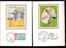 LOT 4 CARTES MAX-  TTB- THEME : SPORT: PING-PONG -GOLF- JUDO...- Dates Visibles Aux Scans. - Collezioni & Lotti