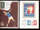 LOT 4 CARTES MAX-  TTB- THEME : SPORT - BALLON- VOILE.- Dates Visibles Aux Scans. - Collections, Lots & Séries