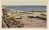 Tennis Courts At Hotel Del Coronado, Coronado CA On Vintage Linen Curteich Postcard - Tennis