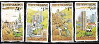 Hong Kong 1988 Various Views Of HK And The Tram Line MNH - Neufs