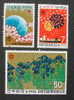 JAPON 1970 - EXPO-70 FLORES -FLEURS - YVERT 972/974 - Unused Stamps