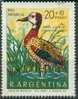 Argentine 1969, Yv. 847, Dendrocygne Veuf Canard Oiseau / Bird White-faced Whistling-Duck MNH ** - Canards
