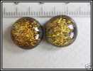 1 Cabochon Cuivré Dichroic Env. 12-13mm - Perles