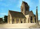 CPSM. SAINTE MERE EGLISE. CALVAIRE BASE EST UNE BORNE MILIAIRE ROMAINE. SUR LA TOUR.NUIT DU 6 JUIN 1944..... - Sainte Mère Eglise