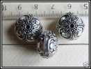 1 Grosse Perle En Argent Du Tibet 12x16mm - Perles